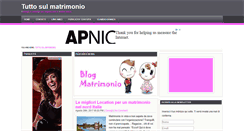 Desktop Screenshot of blogmatrimonio.it